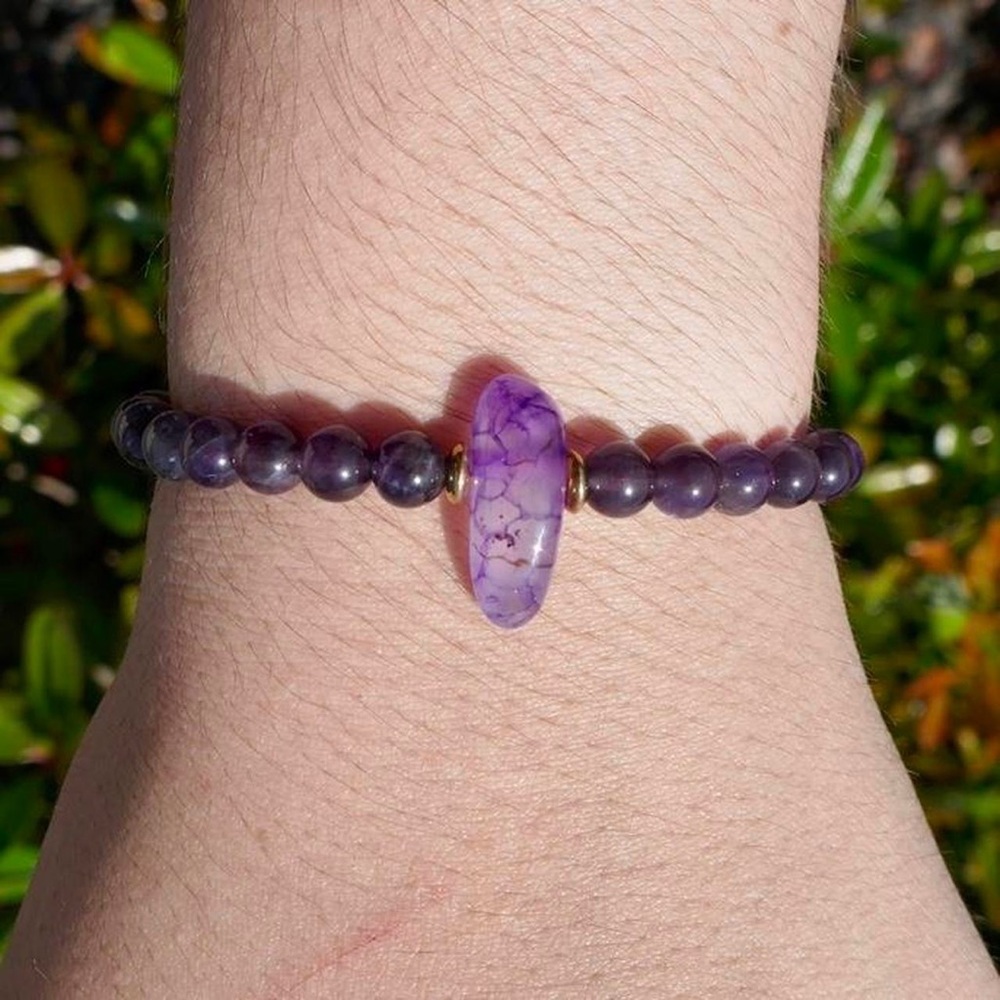 Purple Agate Bracelet